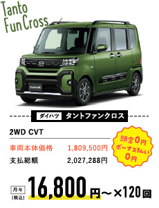 ダイハツ　タントファンクロス